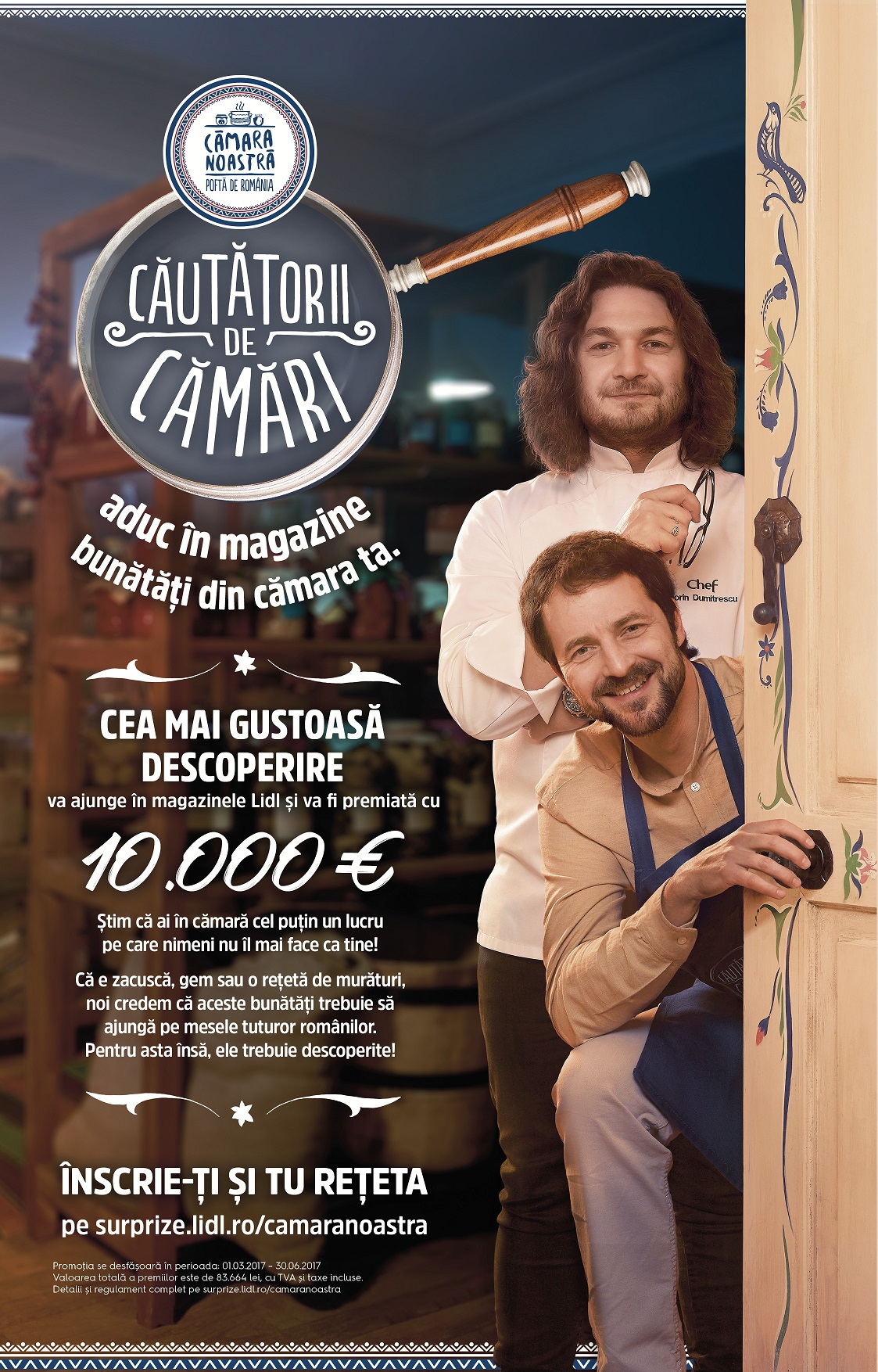 Cheamă-i pe Căutătorii de Cămări la tine acasă și poți câștiga 10.000 euro