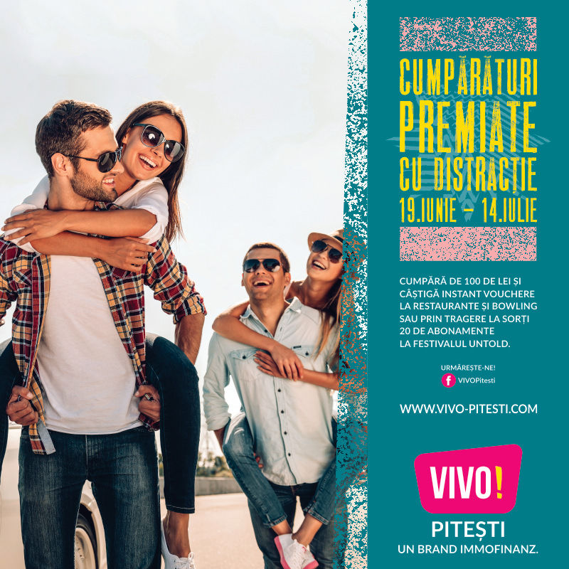 La VIVO! Piteşti cumpărăturile sunt premiate cu distracţie