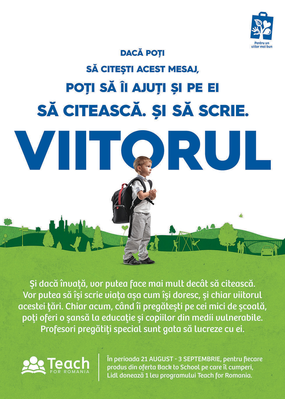 Lidl susține accesul la educație și donează câte 1 leu pentru fiecare produs din oferta „Back to School” achiziționat