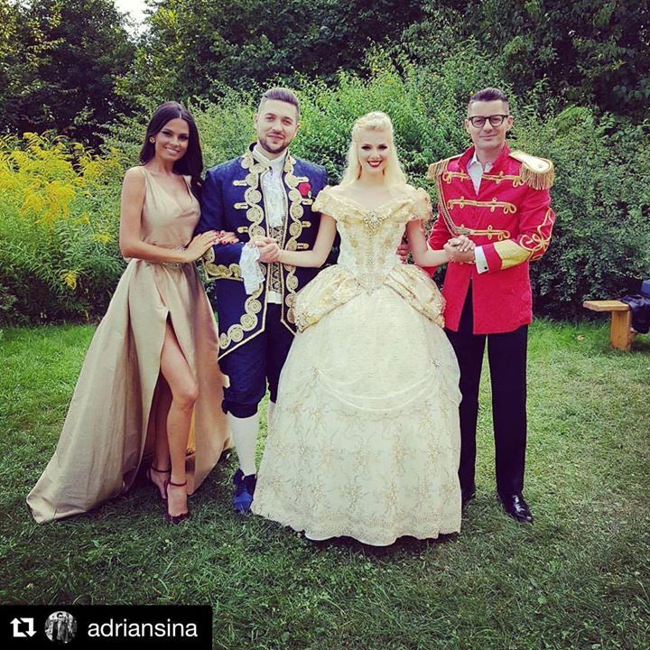 Năşită la nuntă chiar de Adi Sînă, în rochie de prinţesă! Sandra N. a făcut show în timpul nunţii!