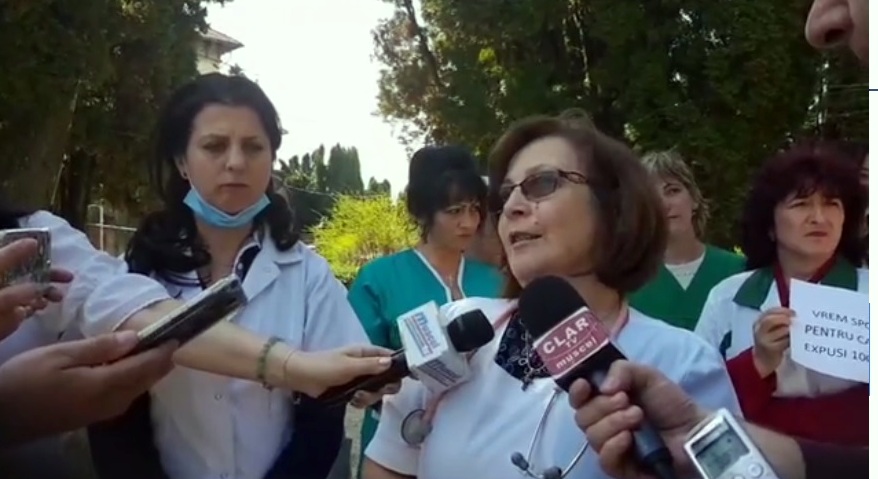 Protest spontan la spitalul TBC din cauza reducerii sporurilor