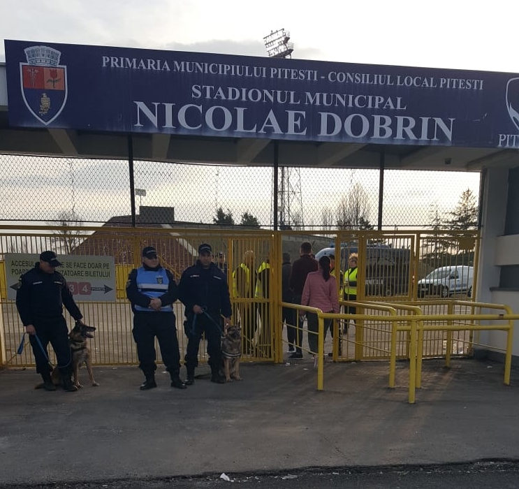 Măsuri de ordine publică la meciul de fotbal F.C. Argeș Pitești – C.S. Mioveni