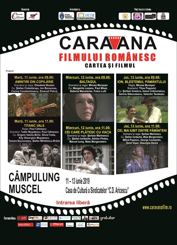Caravana filmului românesc ajunge la Câmpulung