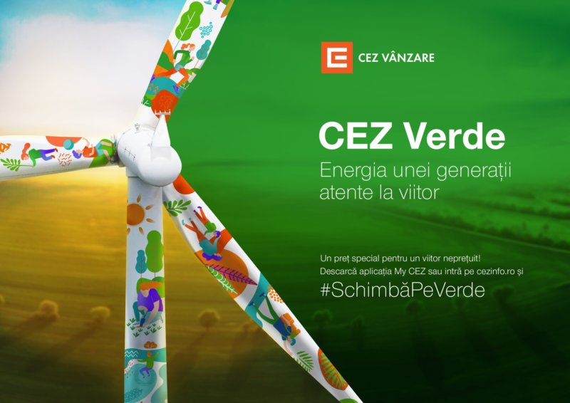 CEZ Vânzare lansează CEZ Verde – un produs de energie 100% regenerabilă