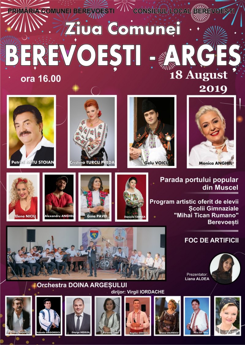 Mare sărbătoare la Berevoești, duminică!