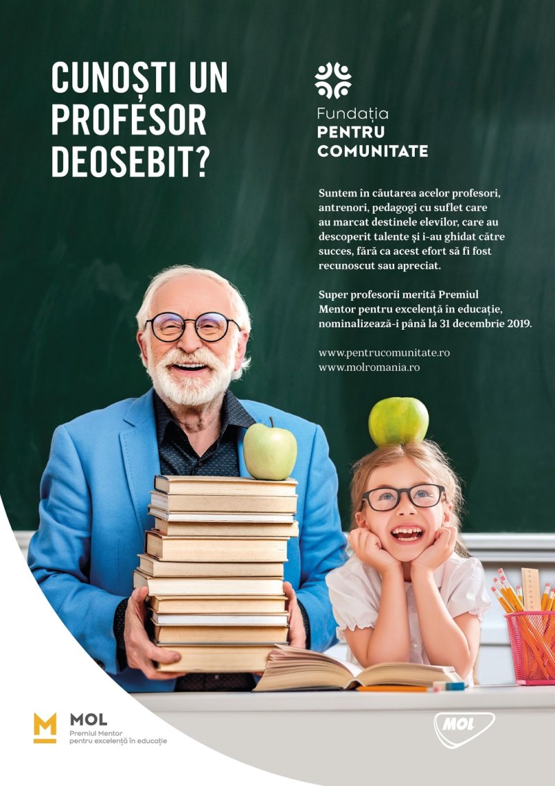 Premiul Mentor pentru excelență în educație!