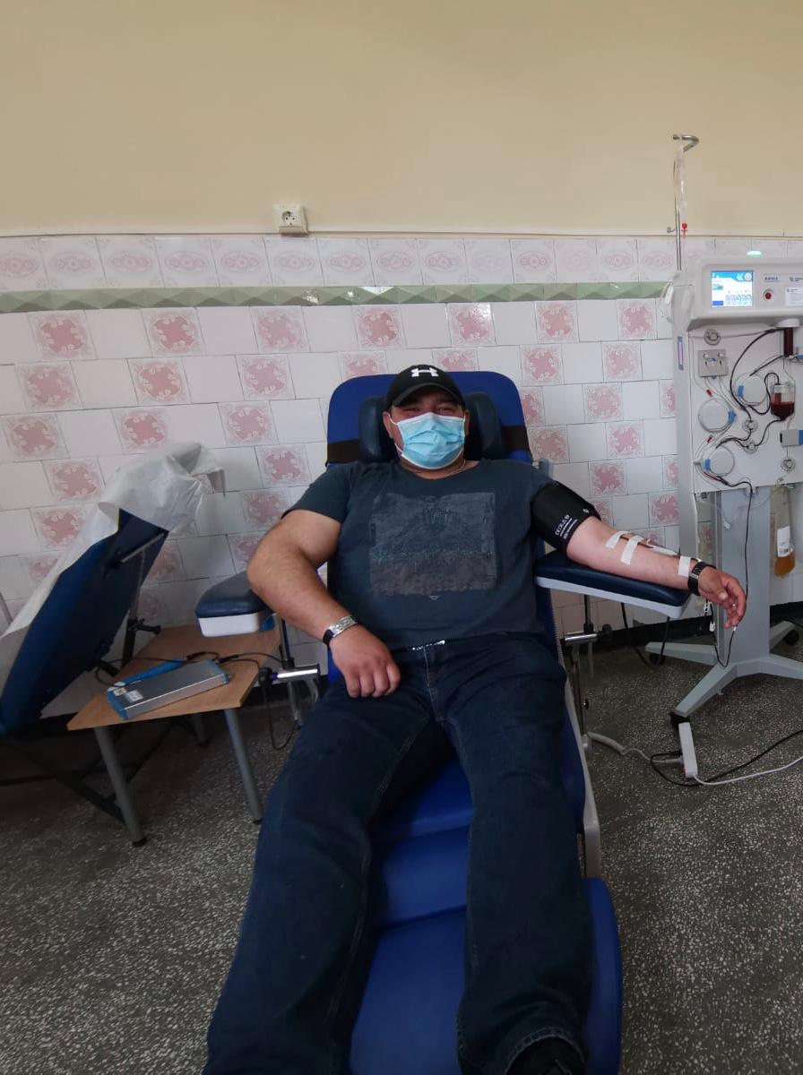 Jandarm argeșean donator de plasmă după ce s-a vindecat de Covid-19