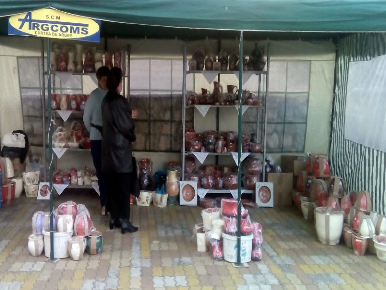 PITEŞTI: Produse din ceramică tradiţională, decorate manual la Târgul Gospodarului!