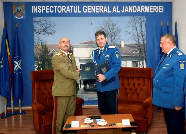 Jandarmeria Română şi Statul Major al Forţelor Terestre cooperează în domeniul formării continue a personalului