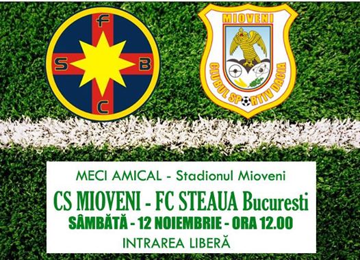 Steaua Bucureşti joacă sâmbătă la Mioveni!