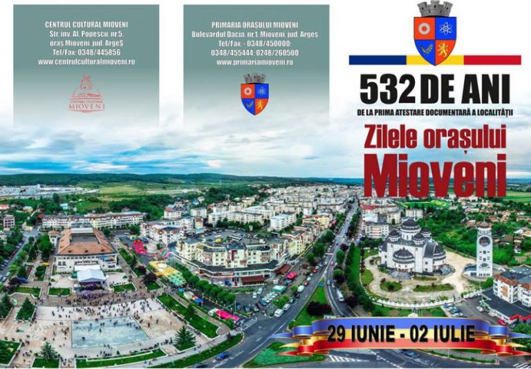 Petrecere mare! Se apropie Zilele Orașului Mioveni