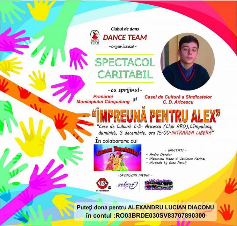 Spectacol caritabil: Împreună pentru Alex