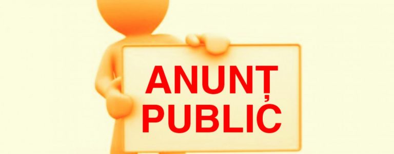 ANUNȚ FINALIZARE PROIECT
