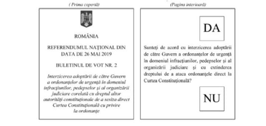 buletin vot referendum justitie - intrebarea 2