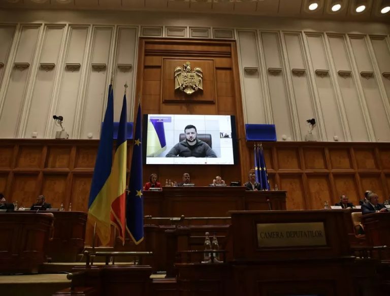 Video. Discurs istoric în Parlamentul României. Zelensky compară Ucraina cu….