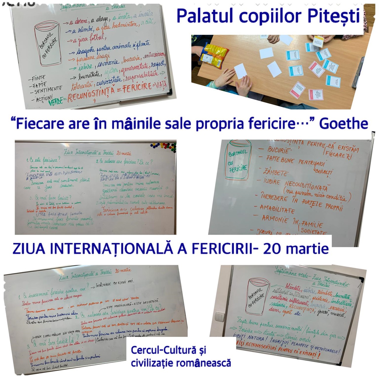 Ziua Internațională a Fericirii, sărbătorită de copii în cadrul unui proiect educativ