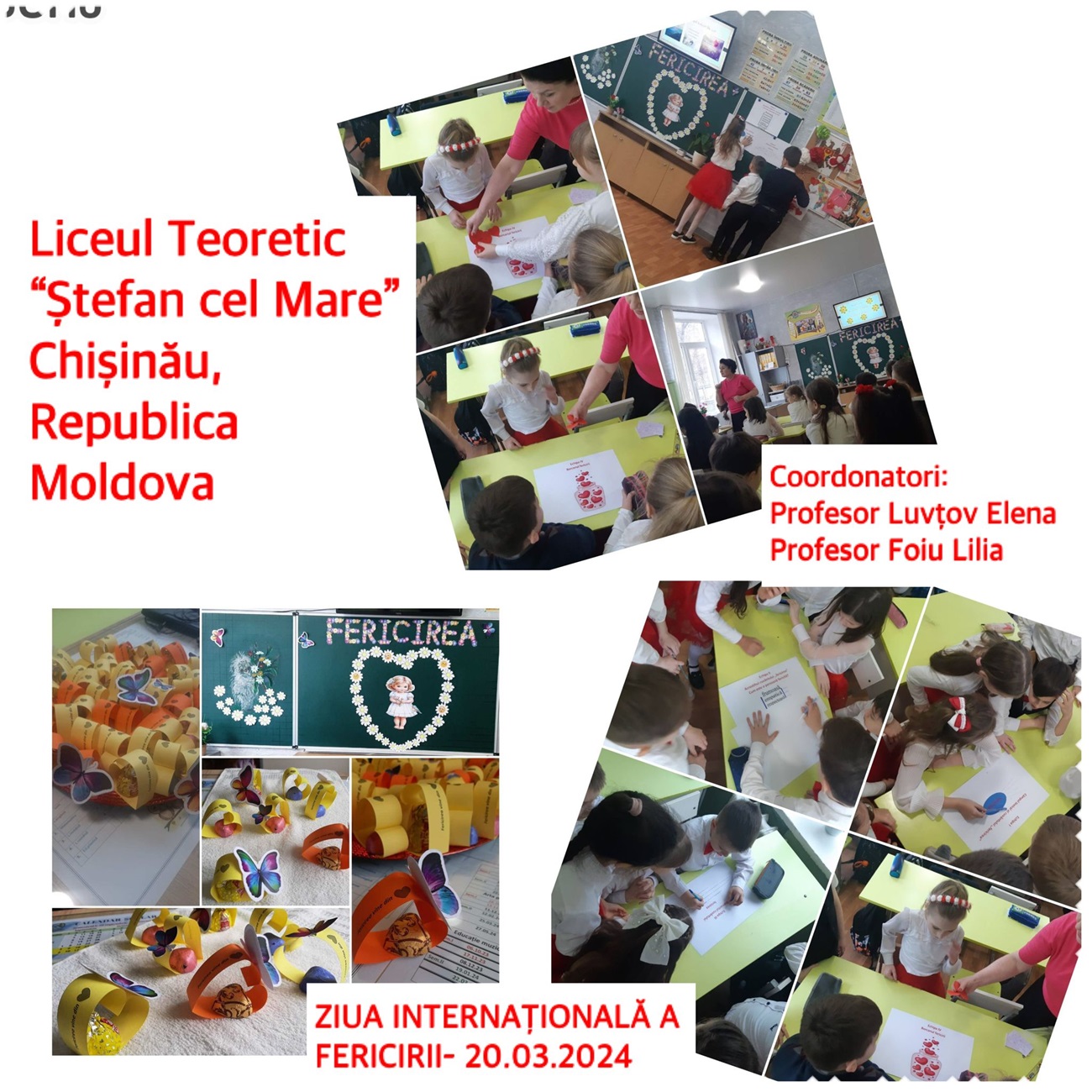 Ziua Internațională a Fericirii, sărbătorită de copii în cadrul unui proiect educativ