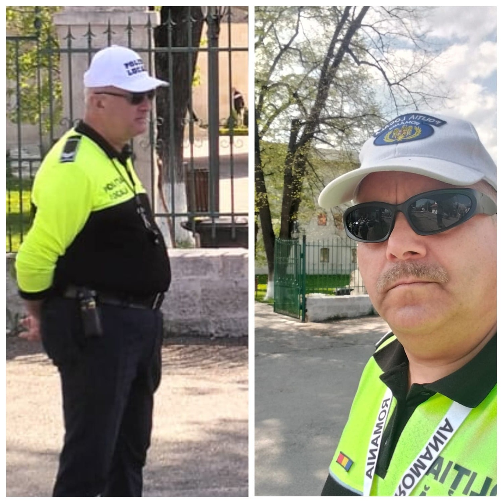 Polițiștii locali Valentin Vătășescu și Robert Chira